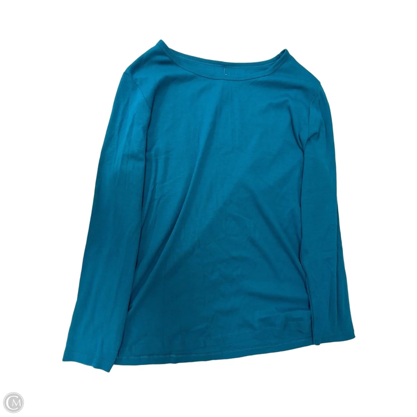 Top Long Sleeve Basic By St Johns Bay In Blue, Size: 1x