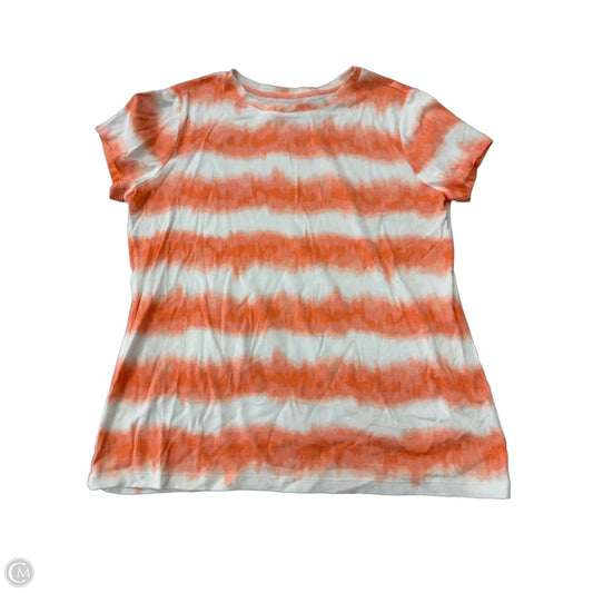 Top Short Sleeve By Relativity In Tie Dye Print, Size: L