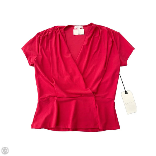Top Short Sleeve By Leith In Pink, Size: S