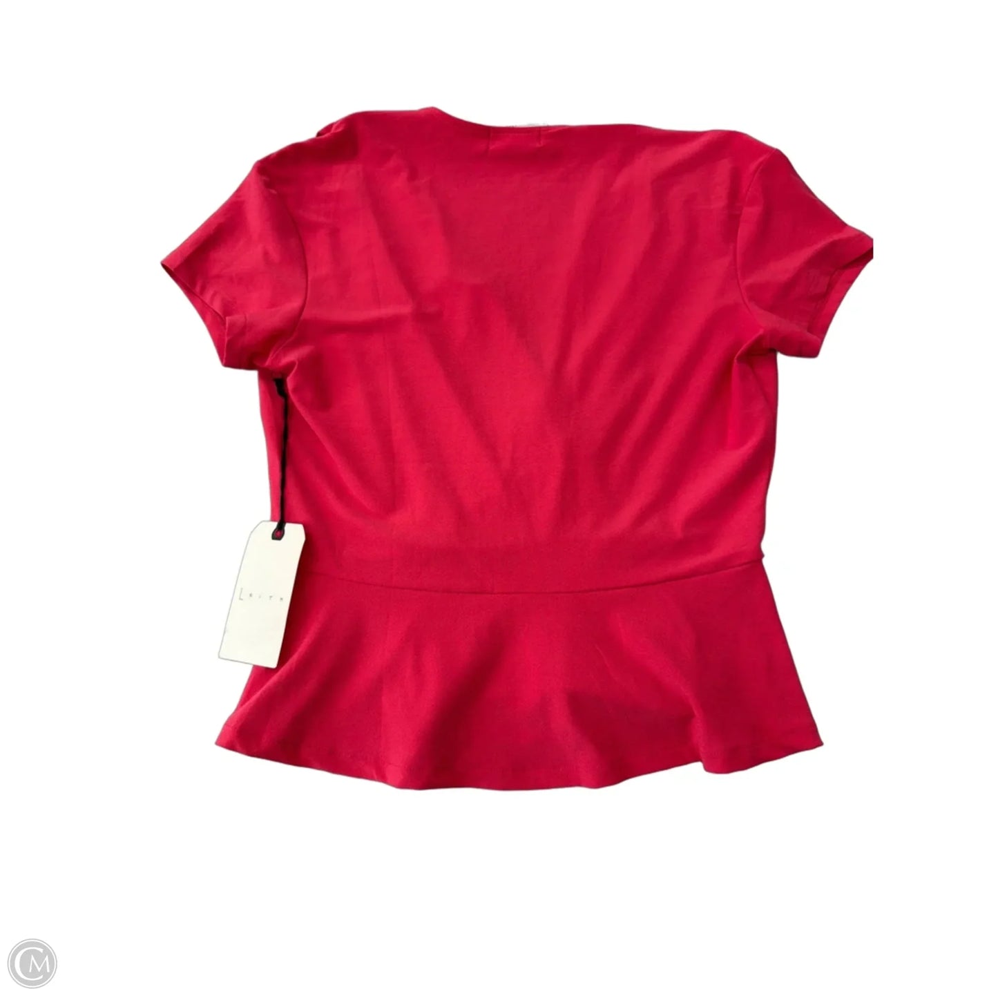 Top Short Sleeve By Leith In Pink, Size: S
