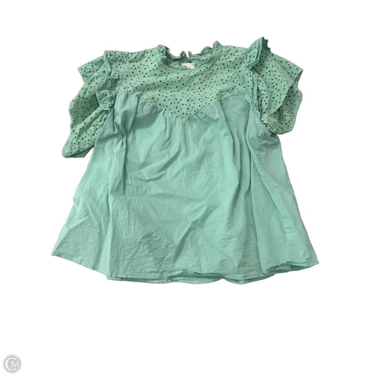 Top Short Sleeve By A New Day In Green, Size: Xl