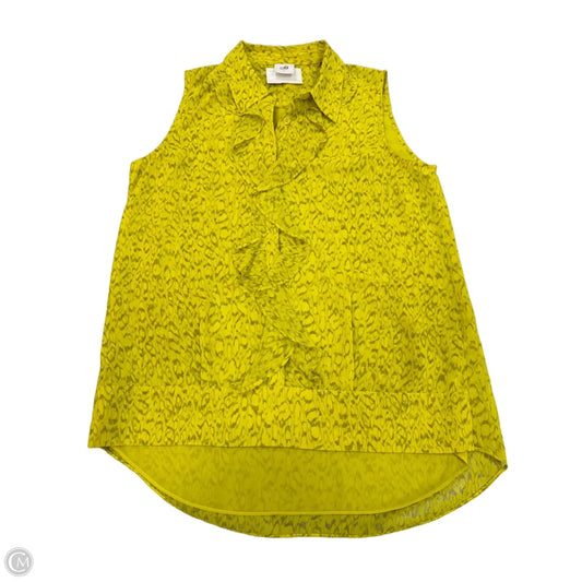 Top Sleeveless By Cabi In Yellow, Size: Xs