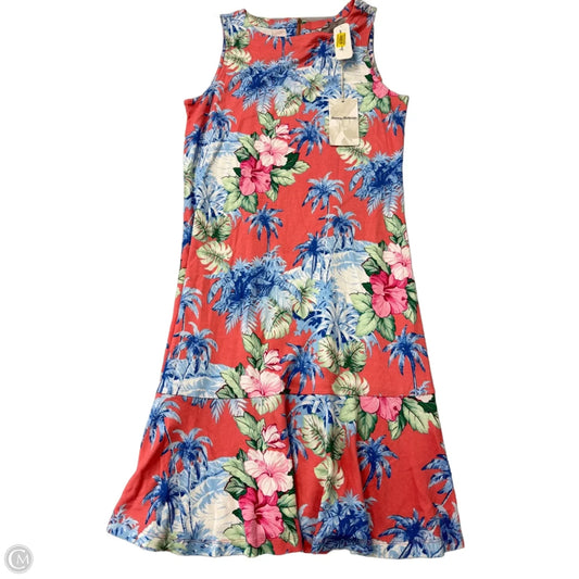 Dress Casual Midi By Tommy Bahama In Tropical Print, Size: M