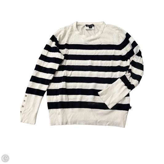 Top Long Sleeve By Nautica In Striped Pattern, Size: L