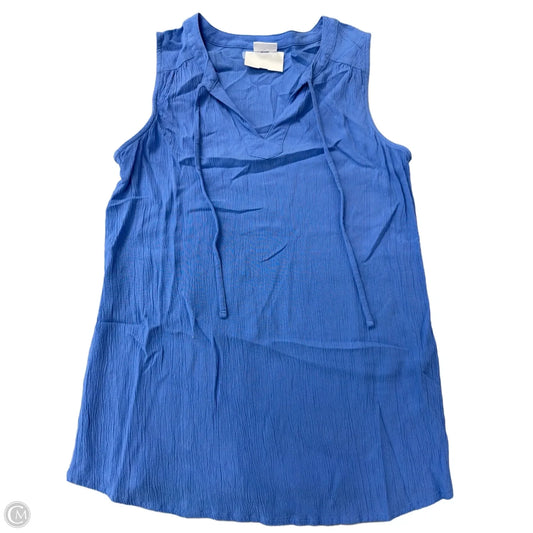 Top Sleeveless By Croft And Barrow In Blue, Size: Xs
