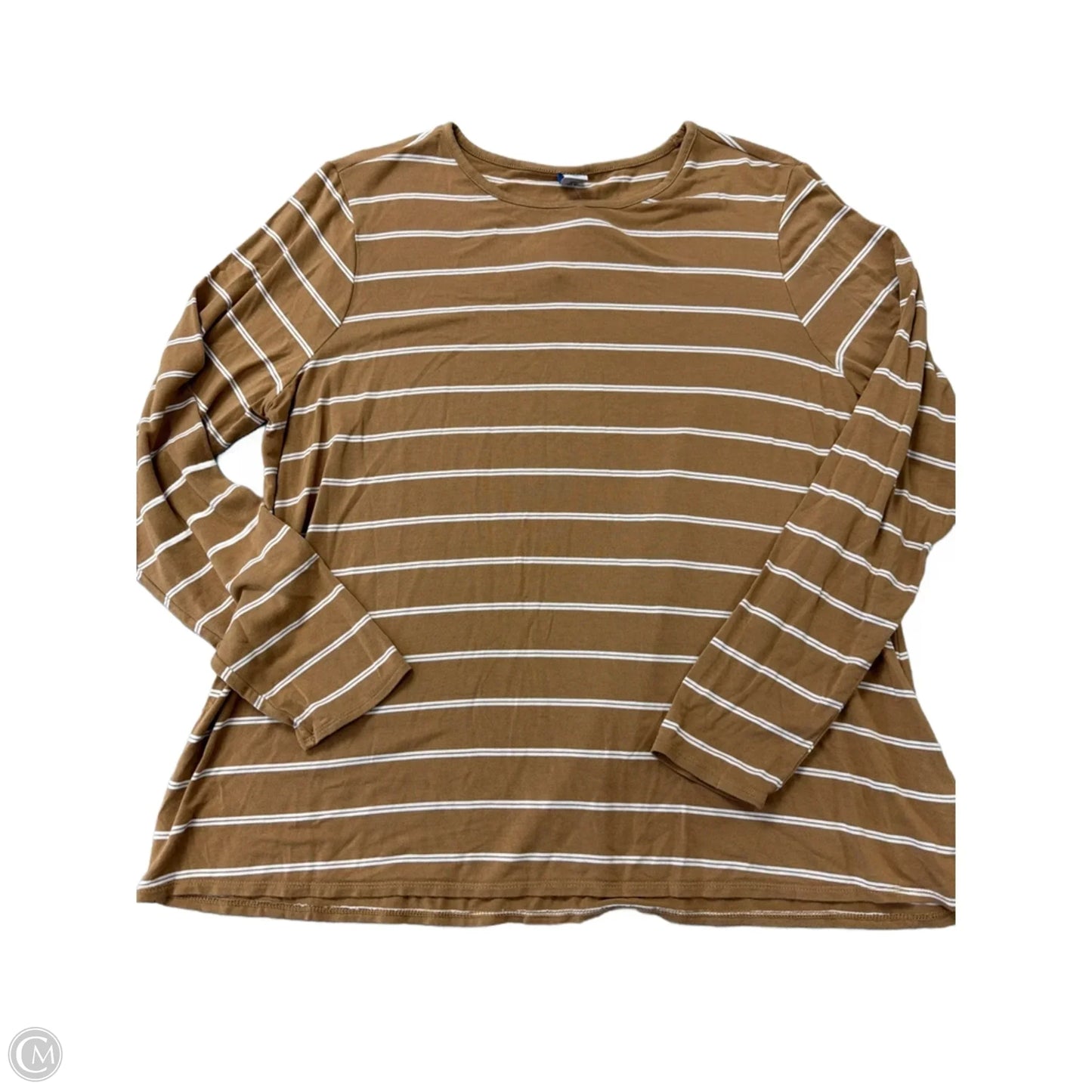 Top Long Sleeve By Old Navy In Striped Pattern, Size: L
