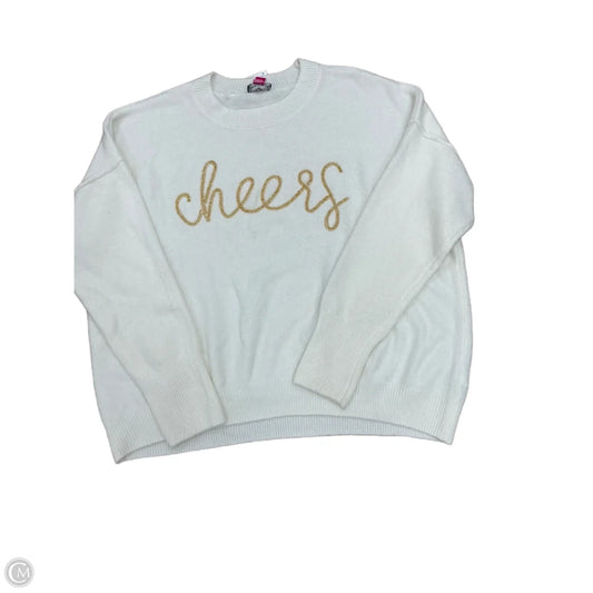 Sweater By Vince Camuto In Cream, Size: L