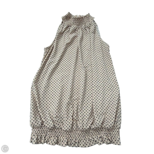 Top Sleeveless By Adrianna Papell In Black & Pink, Size: S