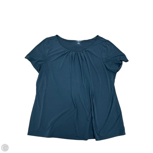 Top Short Sleeve By Worthington In Black, Size: 2x