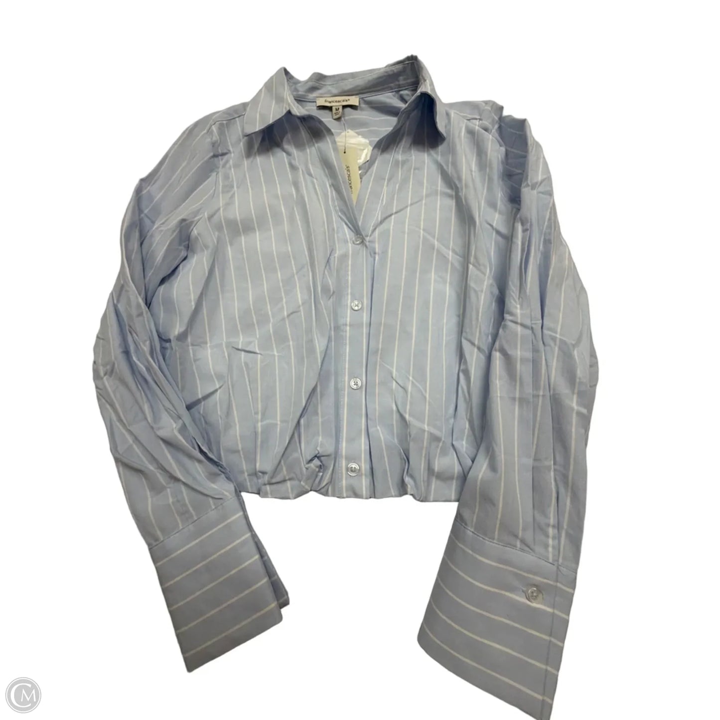 Top Long Sleeve By Francesca's In Striped Pattern, Size: M