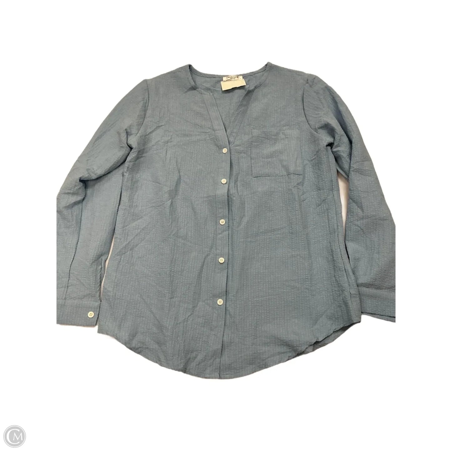Top Long Sleeve By Ekouaer In Blue, Size: S