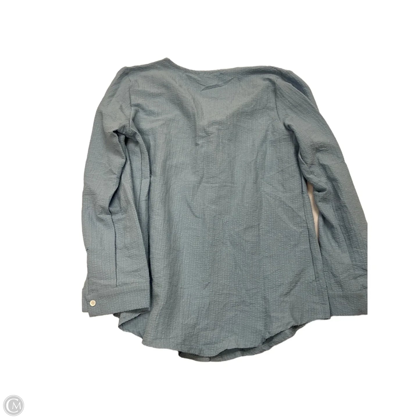 Top Long Sleeve By Ekouaer In Blue, Size: S