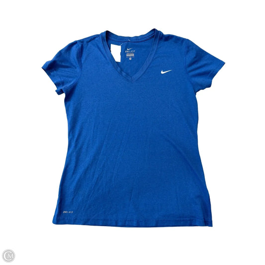 Athletic Top Short Sleeve By Nike Apparel In Blue, Size: M
