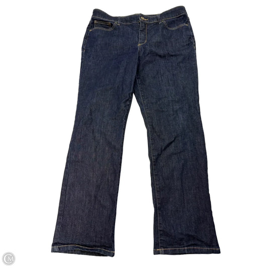 Jeans Straight By St Johns Bay In Blue Denim, Size: 12p