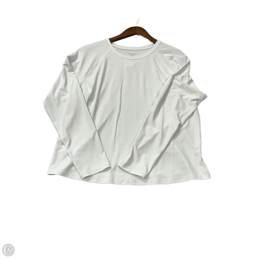 Athletic Top Long Sleeve Crewneck By Tek Gear In White, Size: Xl