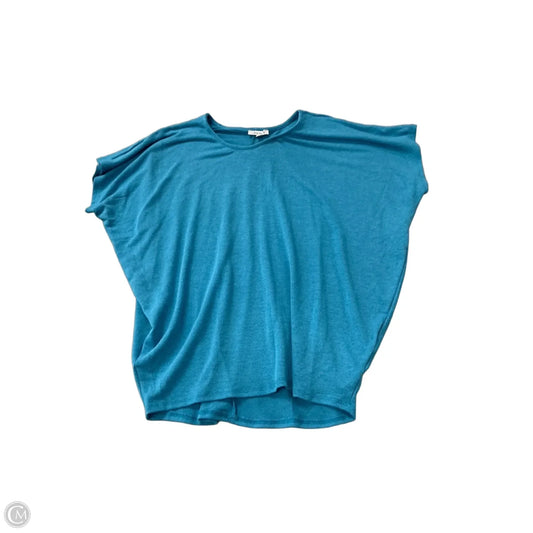 Top Short Sleeve By White Birch In Blue, Size: L