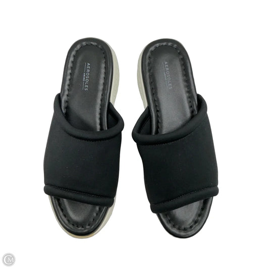 Sandals Flats By Aerosoles In Black, Size: 6.5