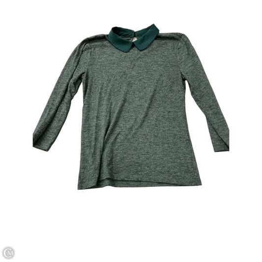 Top Long Sleeve By Ann Taylor In Green, Size: S