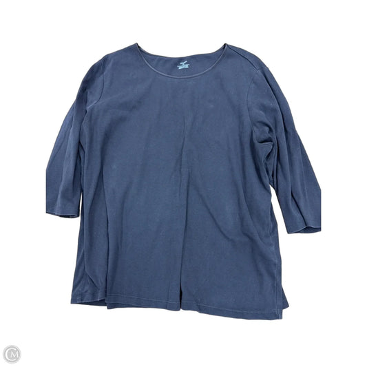 Top 3/4 Sleeve By Cj Banks In Brown, Size: 1x