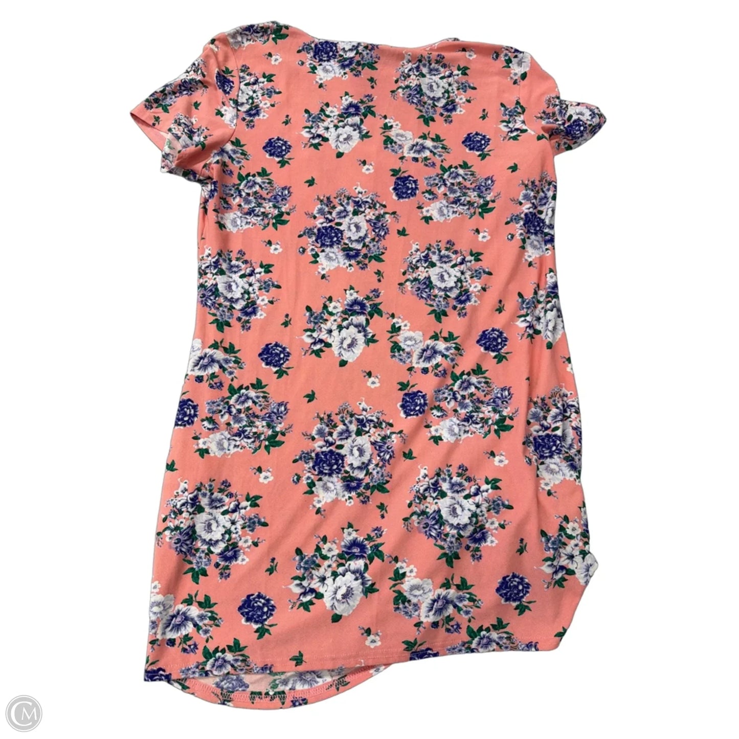 Top Short Sleeve By Clothes Mentor In Floral Print, Size: 1x