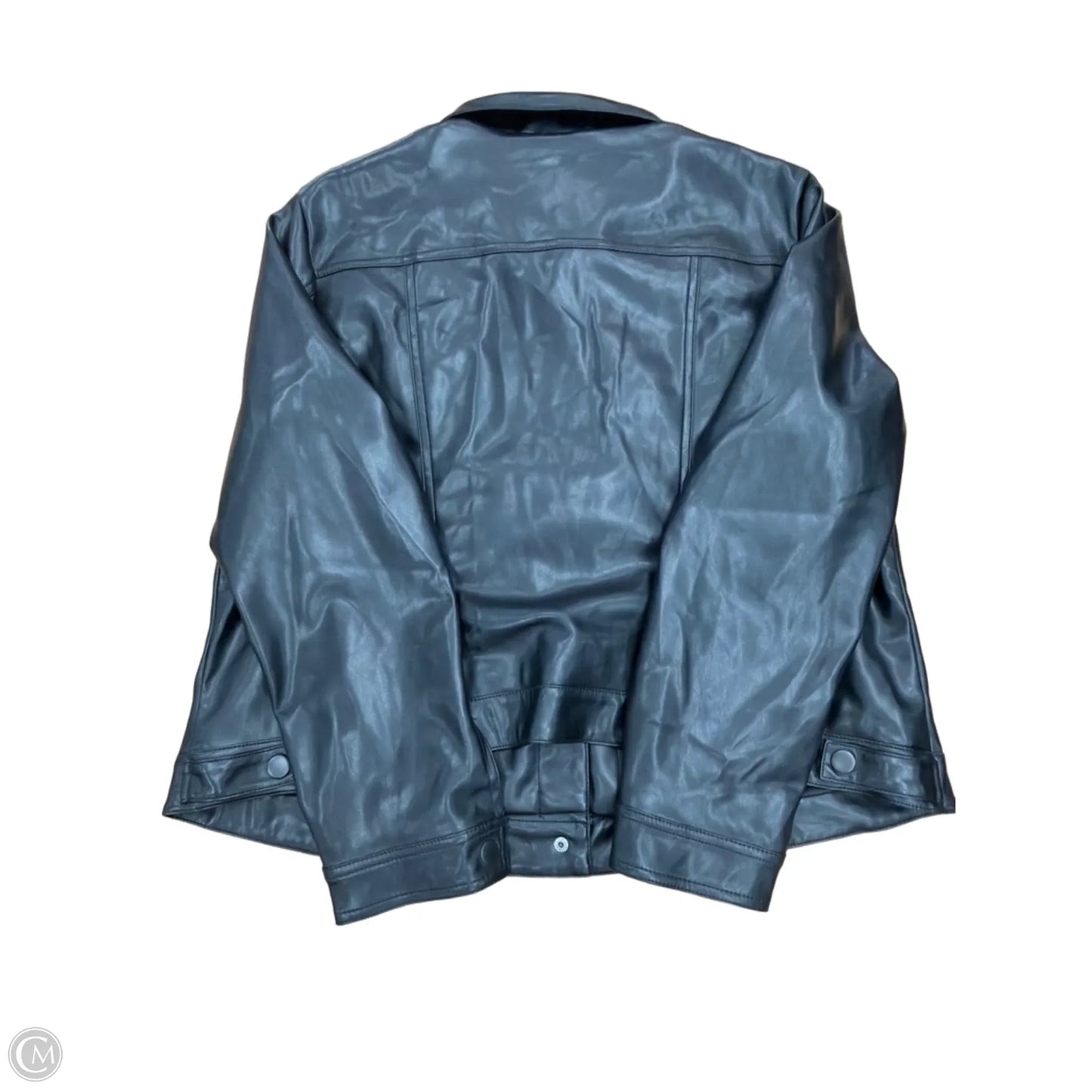 Jacket Leather By Torrid In Black, Size: 1x