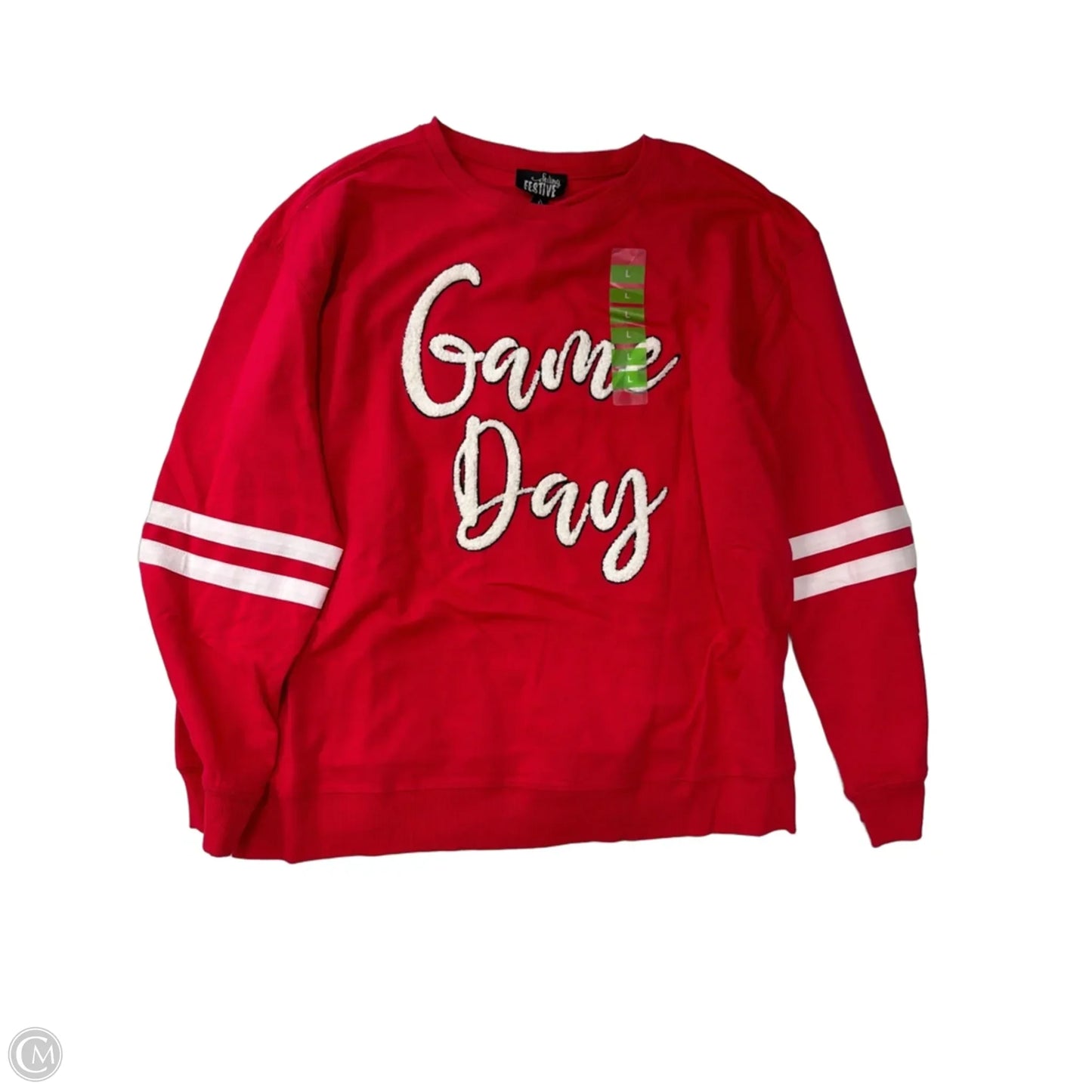Top Long Sleeve By FEELING  FESTIVE In Red, Size: L