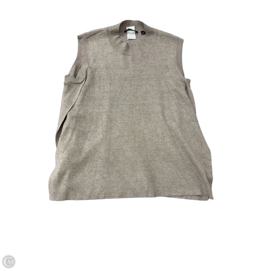 Sweater Short Sleeve By Cyrus In Tan, Size: Xl
