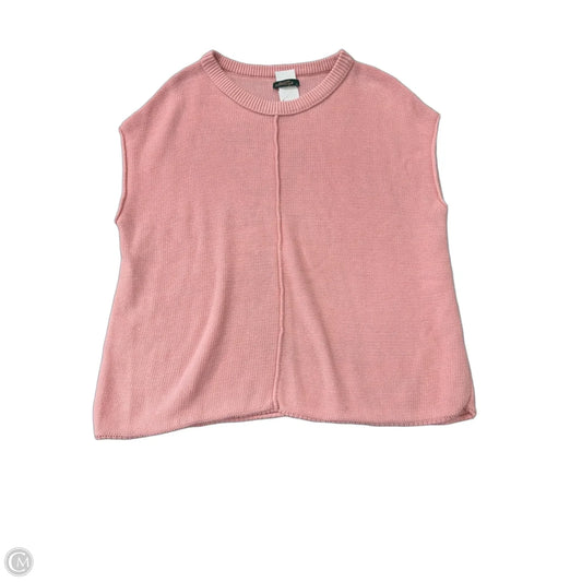 Sweater Short Sleeve By Clothes Mentor In Pink, Size: L