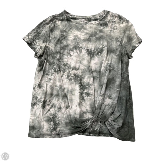Top Short Sleeve By Maurices In Tie Dye Print, Size: 1x