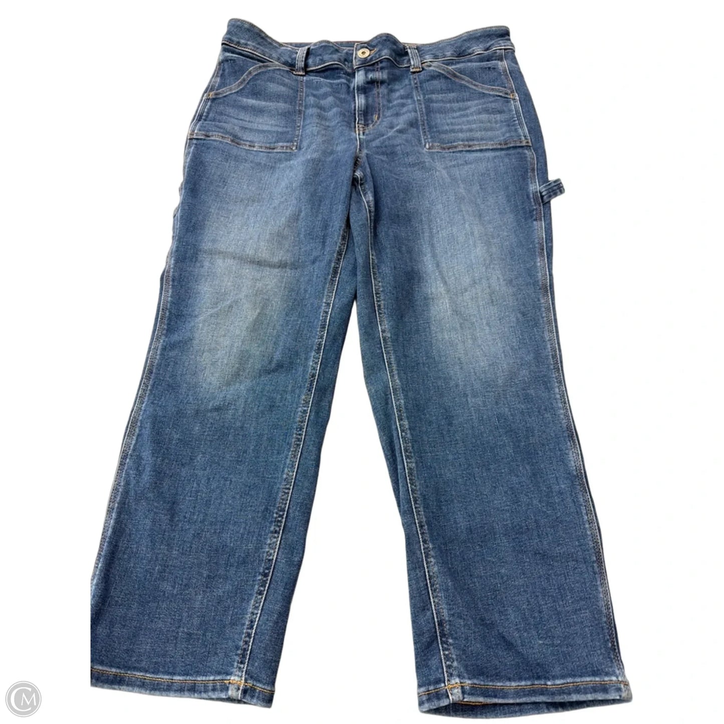 Jeans Straight By Edgely In Blue Denim, Size: 20