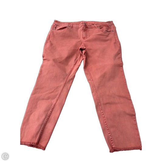 Jeans Skinny By Maurices In Pink, Size: 22