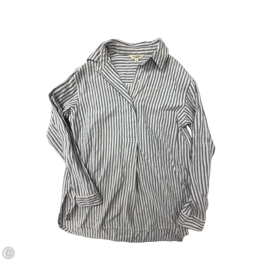 Top Long Sleeve By Max Studio In Striped Pattern, Size: S