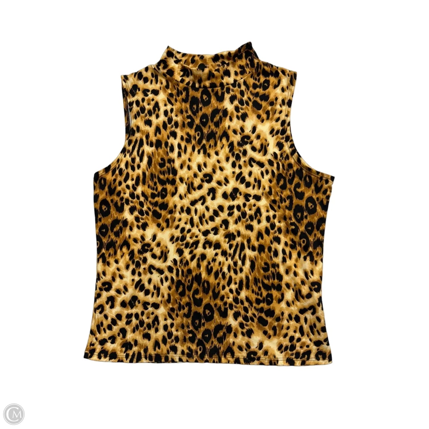 Top Sleeveless By Olivia Rae In Animal Print, Size: Xl