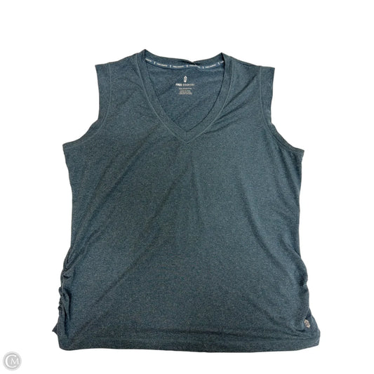 Athletic Tank Top By Free Country In Blue, Size: 1x