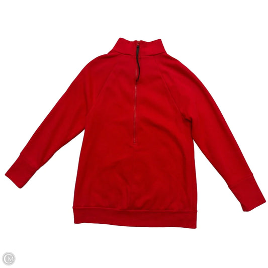 Athletic Sweatshirt Collar By Fabletics In Red, Size: L