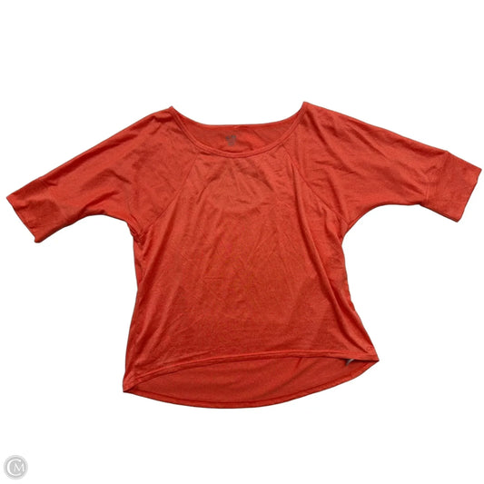 Athletic Top Short Sleeve By Champion In Orange, Size: Xl
