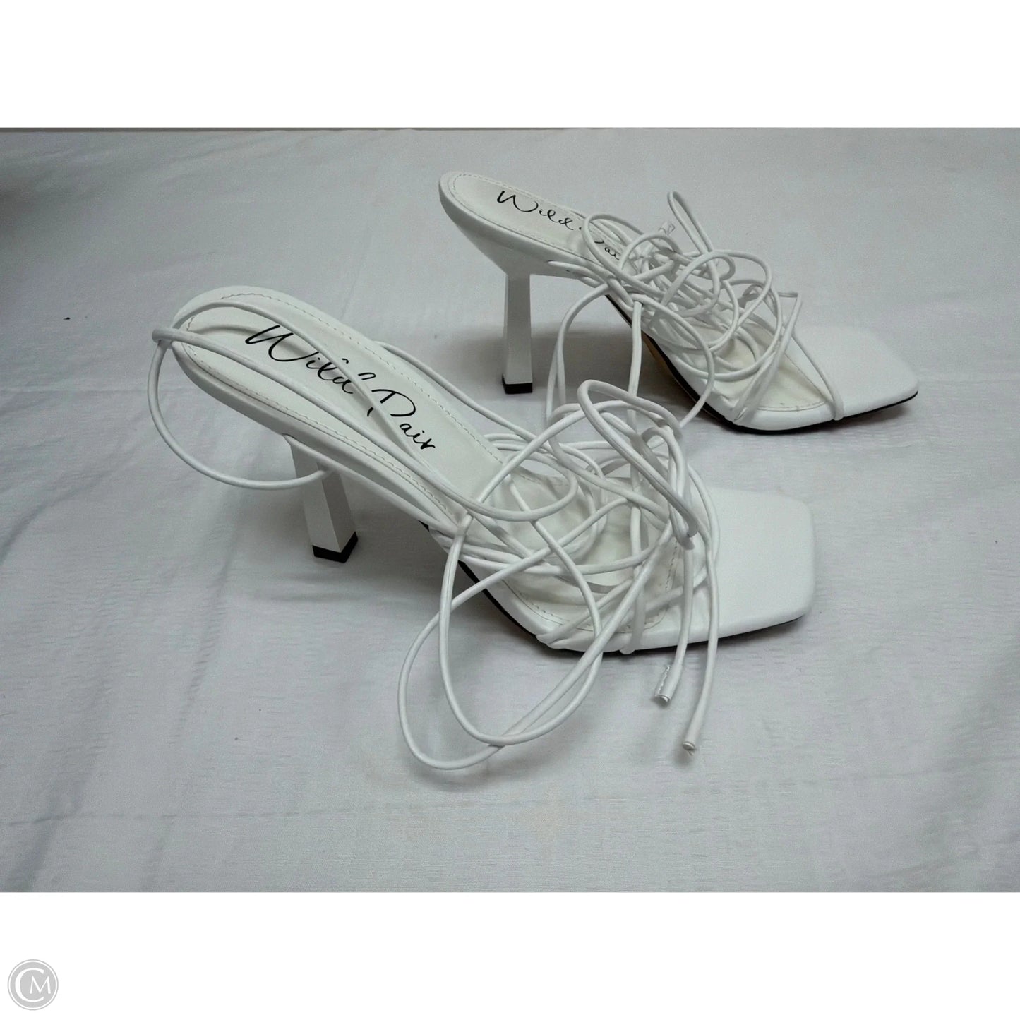 Shoes Heels Kitten By Wild Pair In White, Size: 7