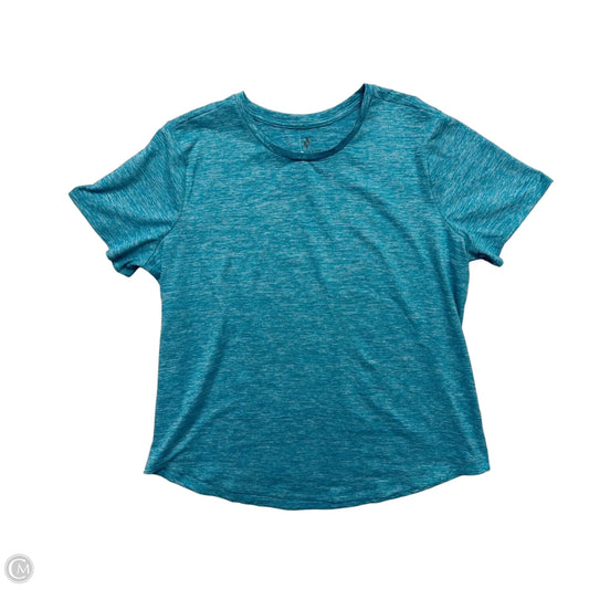 Athletic Top Short Sleeve By Skechers In Blue, Size: Xl