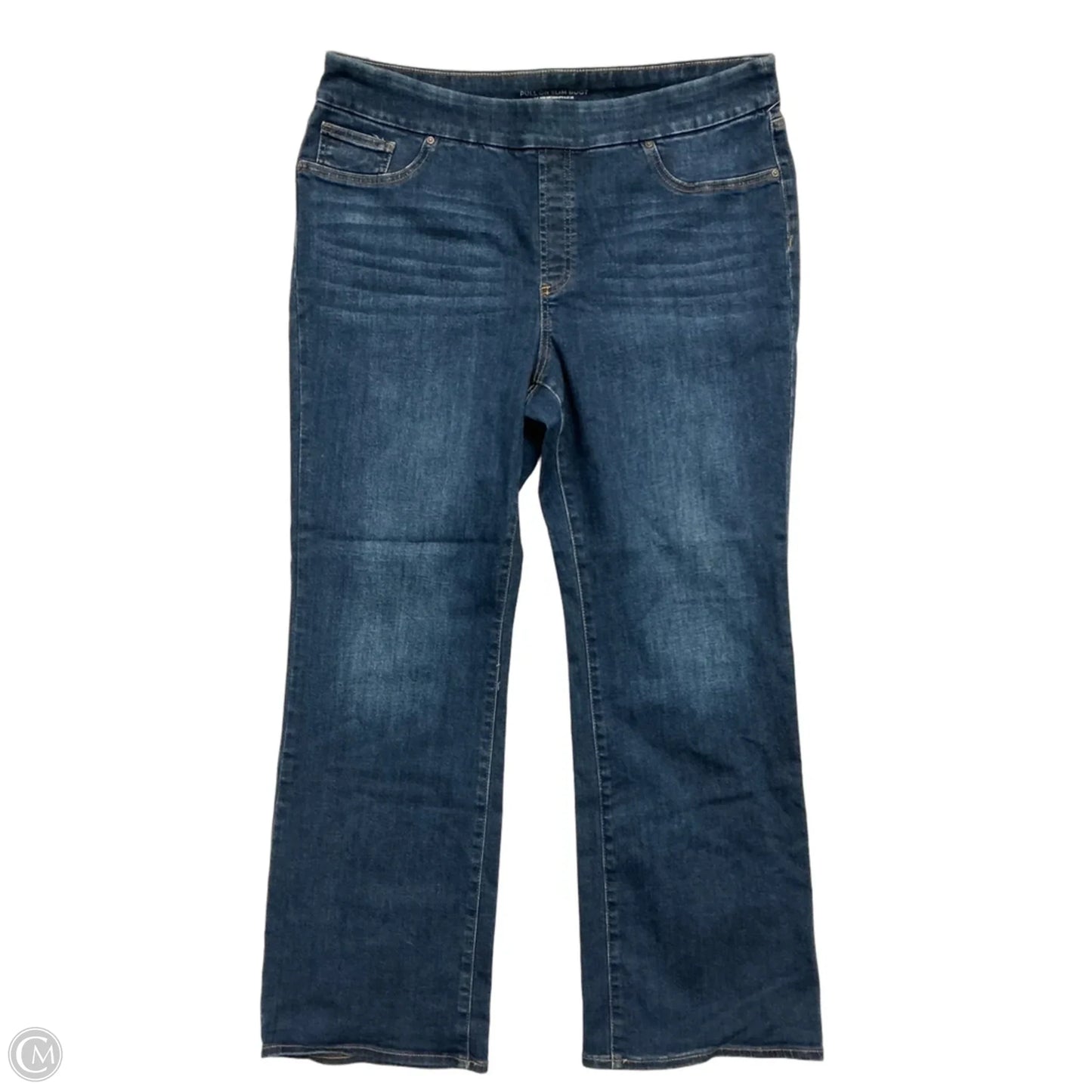 Jeans Wide Leg By Chicos In Blue Denim, Size: 16