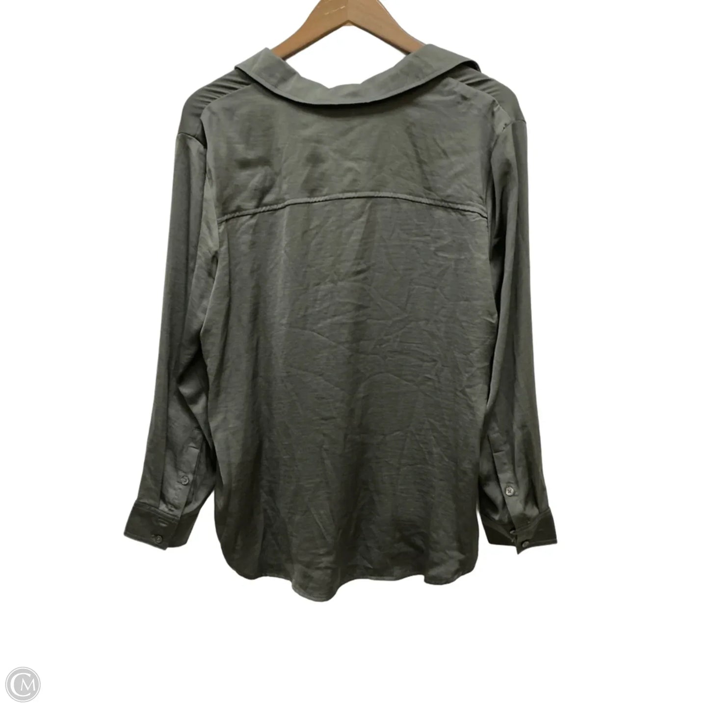 Top Long Sleeve By Dkny In Grey, Size: L