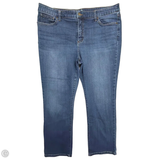 Jeans Straight By St Johns Bay In Blue Denim, Size: 18