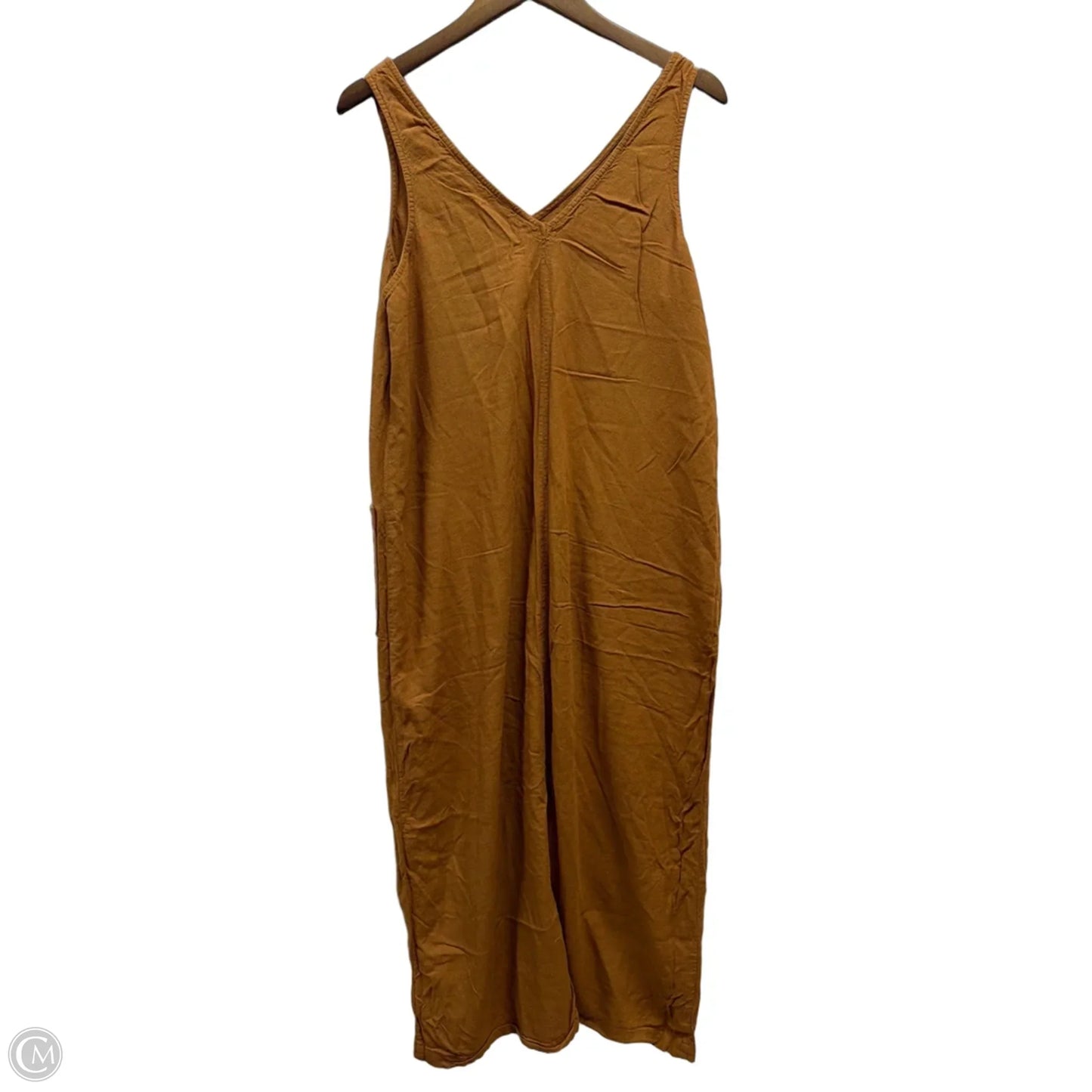 Dress Casual Midi By Old Navy In Brown, Size: L