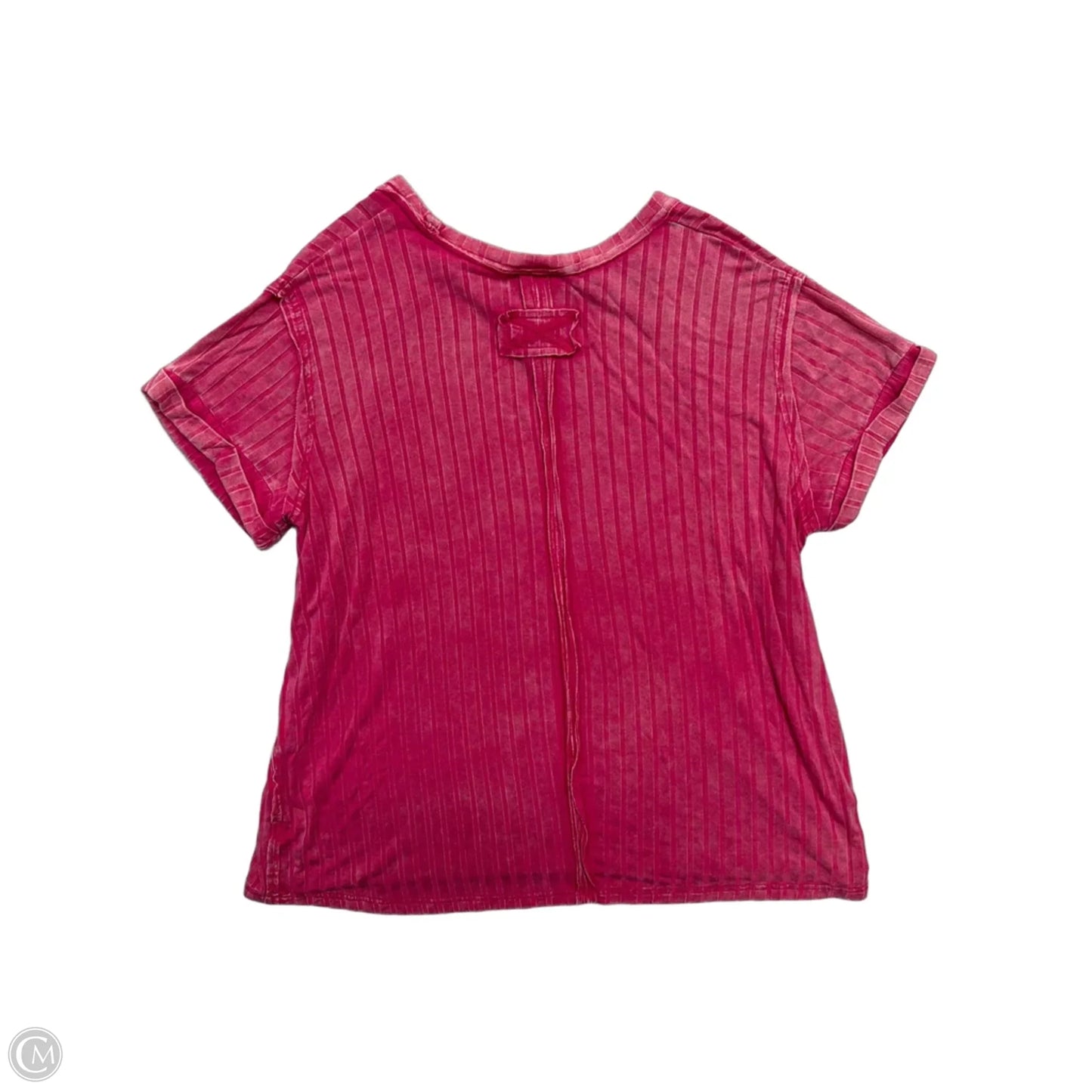 Top Short Sleeve By Zenana In Pink, Size: S