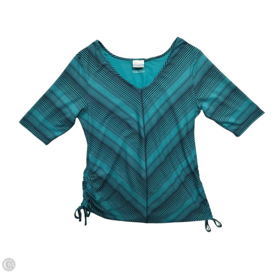 Athletic Top Short Sleeve By Columbia In Blue, Size: L