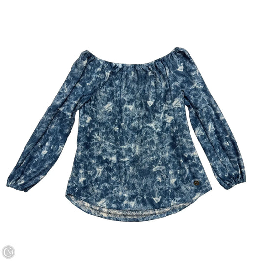 Top Long Sleeve By Michael By Michael Kors In Blue, Size: M