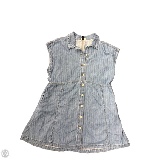 Dress Casual Short By Universal Thread In Blue Denim, Size: 1x