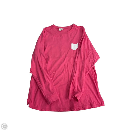 Top Long Sleeve By Clothes Mentor In Pink, Size: Xl