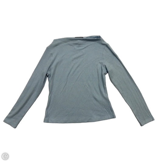 Top Long Sleeve By Banana Republic In Blue, Size: M
