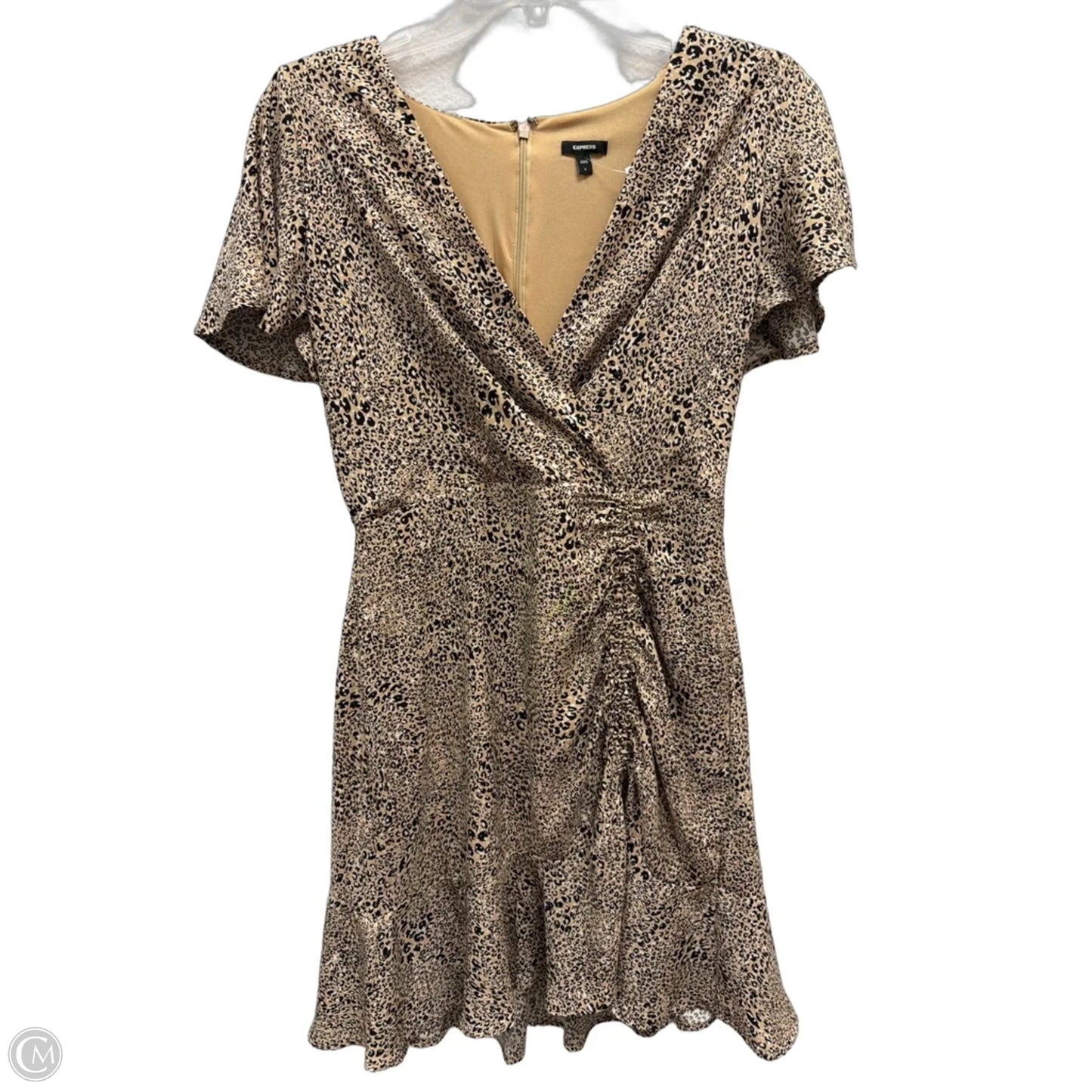 Dress Casual Short By Express In Animal Print, Size: S