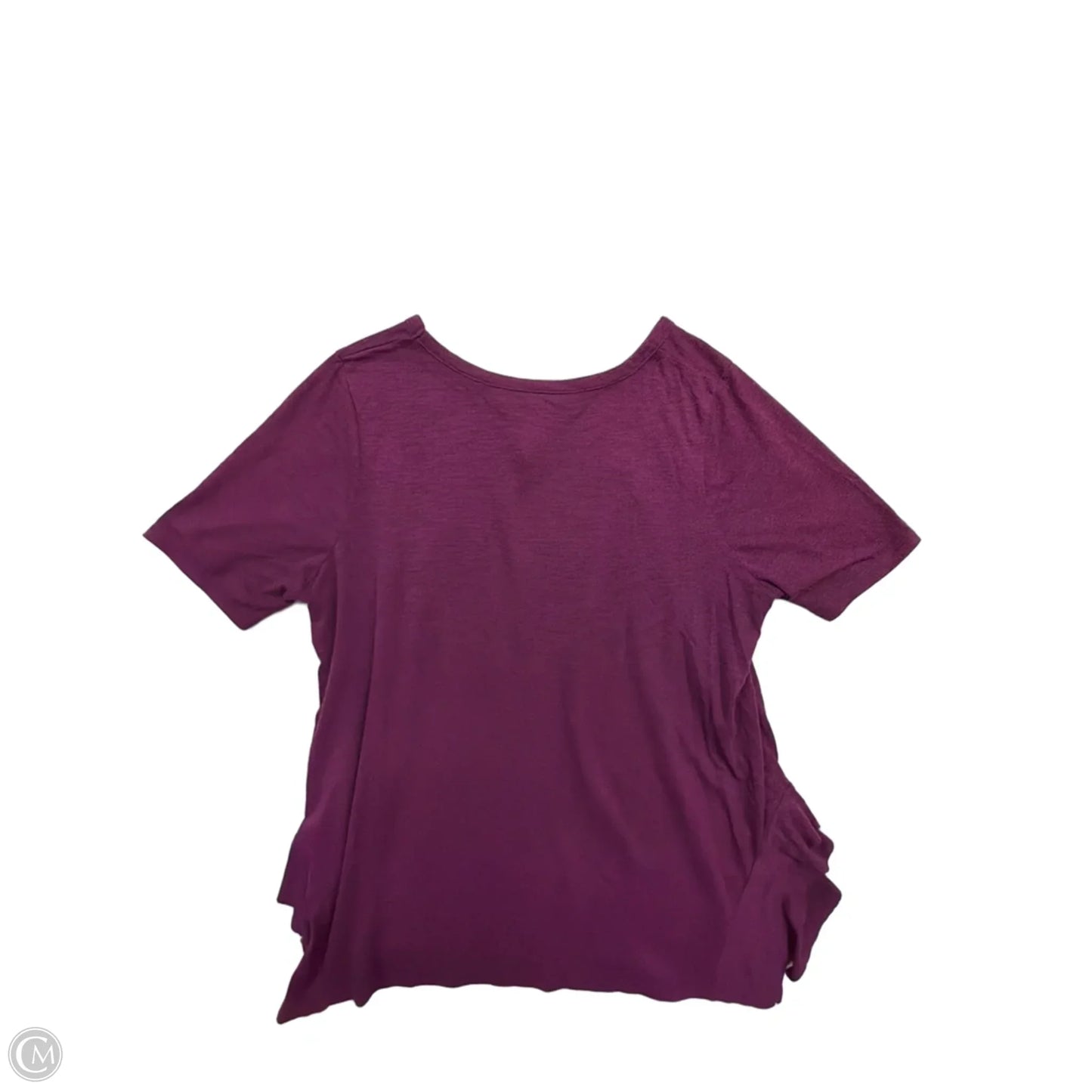Top Short Sleeve Basic By Lane Bryant In Purple, Size: Xl